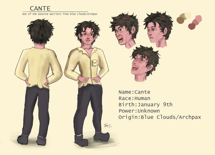 Cante (Character sheet for comics and game)